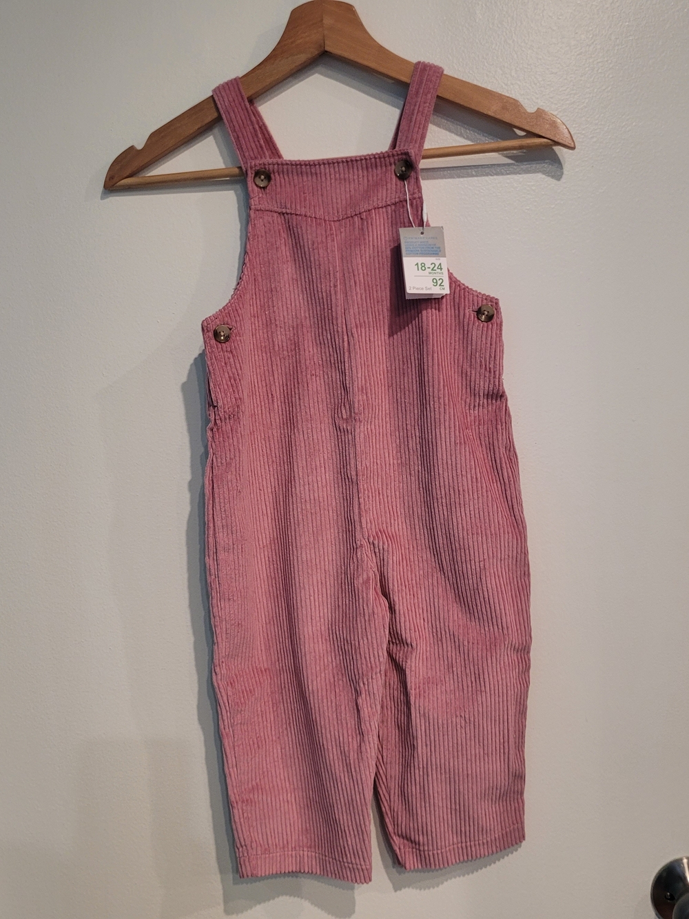 Primark Pink Corduroy Kids Overalls